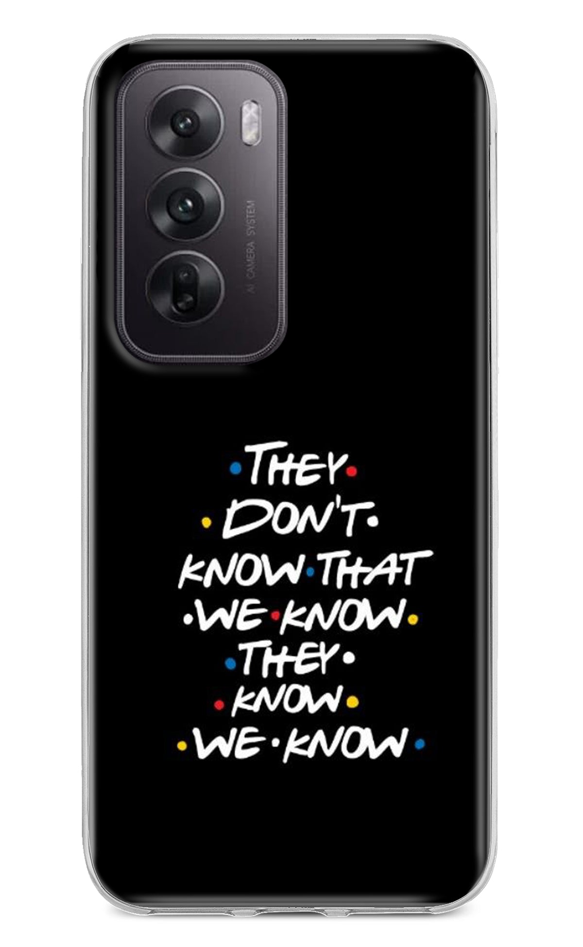 FRIENDS Dialogue Oppo Reno12 5G Back Cover