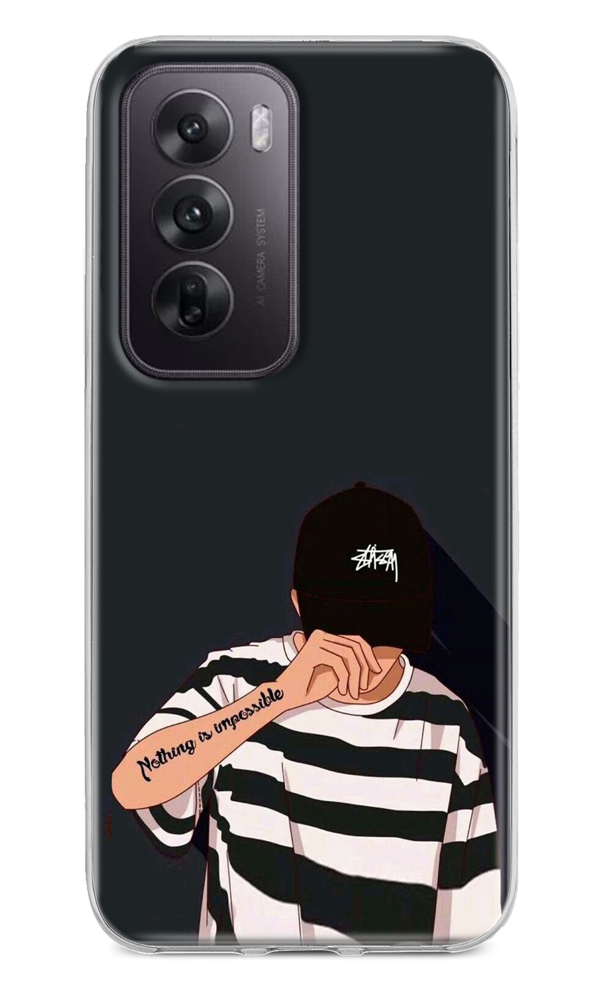 Aesthetic Boy Oppo Reno12 5G Back Cover