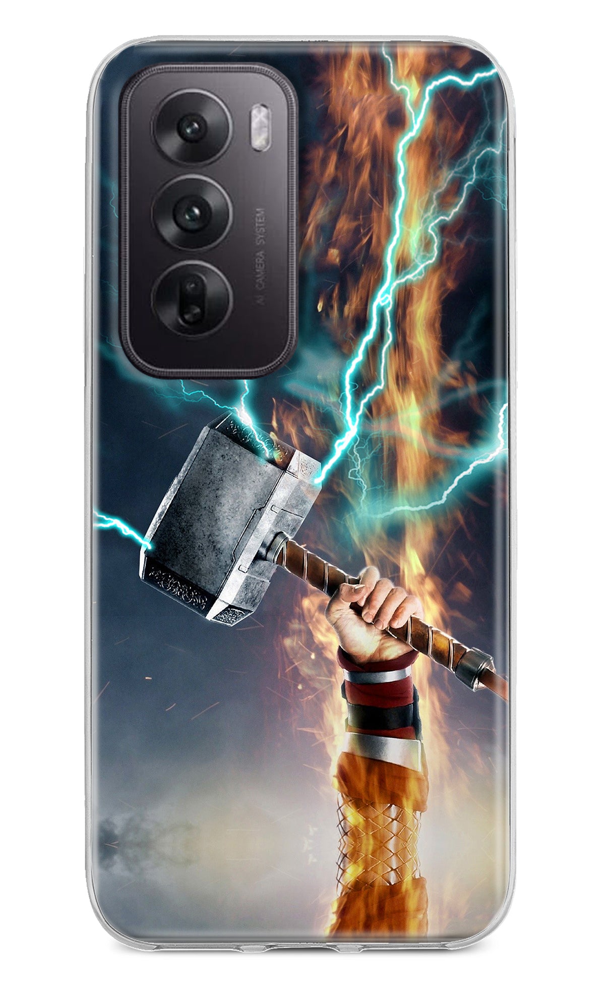 Thor Hammer Mjolnir Oppo Reno12 5G Back Cover