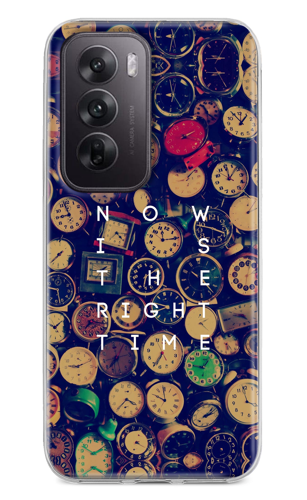 Now is the Right Time Quote Oppo Reno12 5G Back Cover