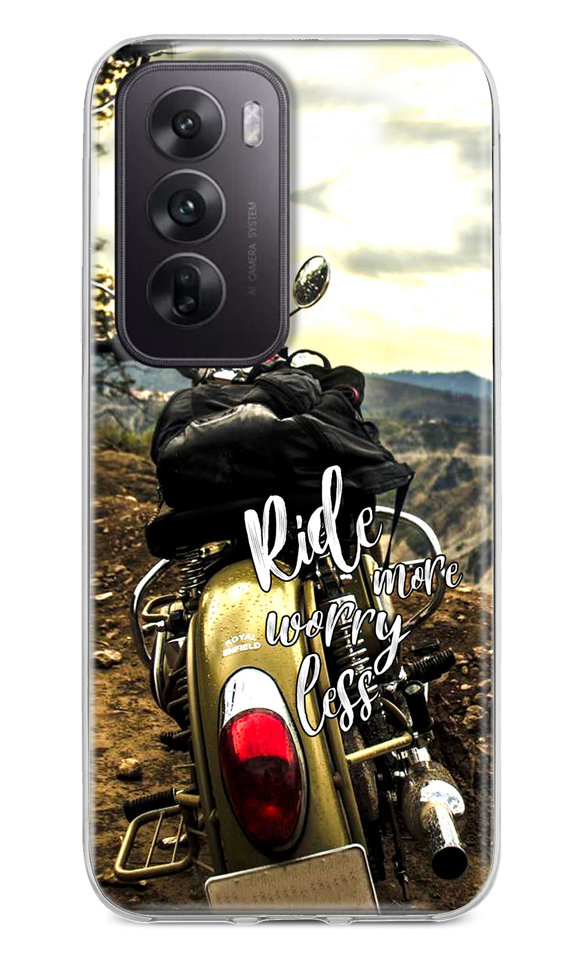 Ride More Worry Less Oppo Reno12 5G Back Cover