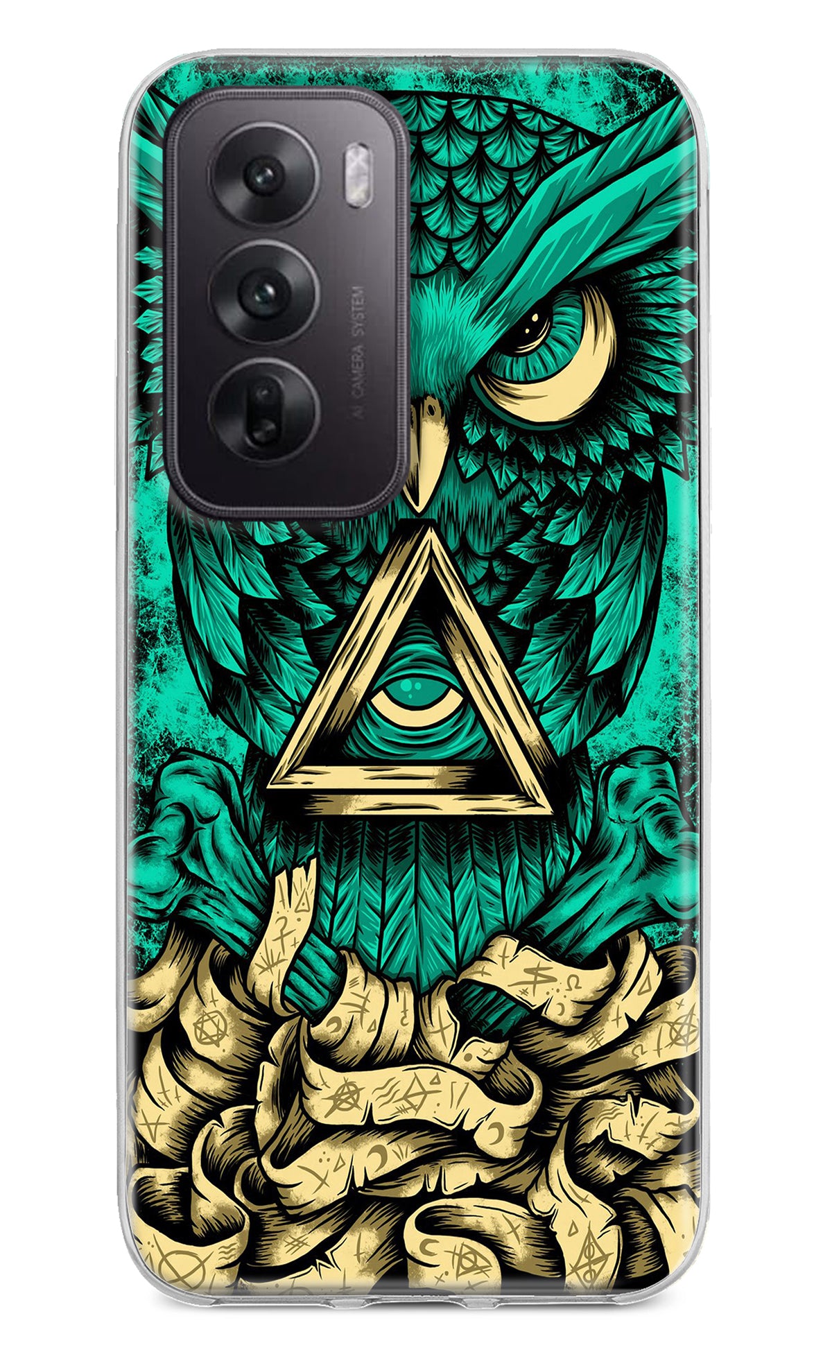 Green Owl Oppo Reno12 5G Back Cover