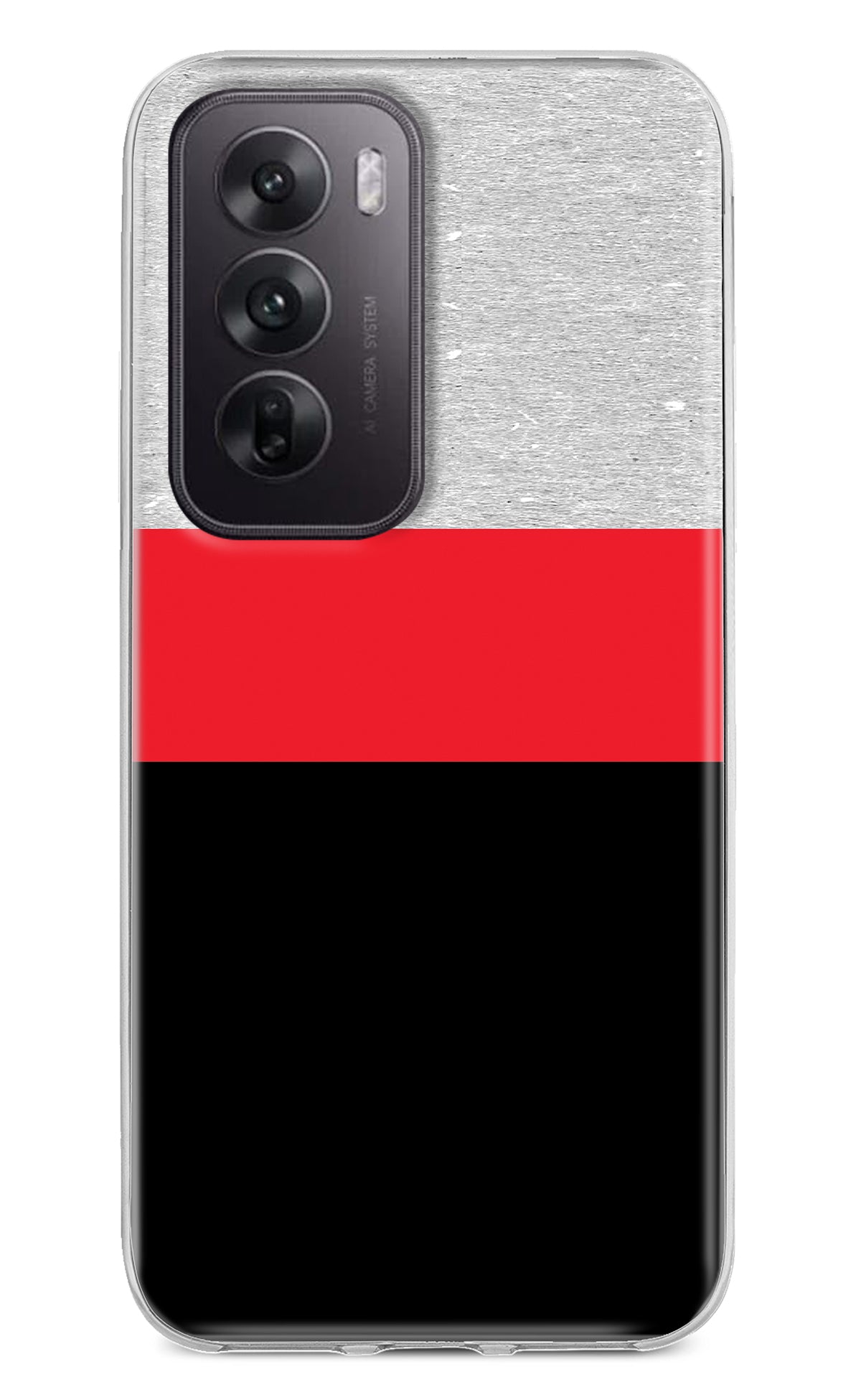 Tri Color Pattern Oppo Reno12 5G Back Cover