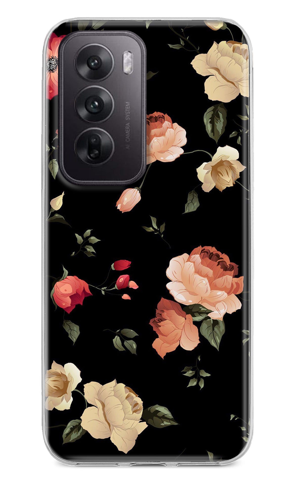 Flowers Oppo Reno12 5G Back Cover