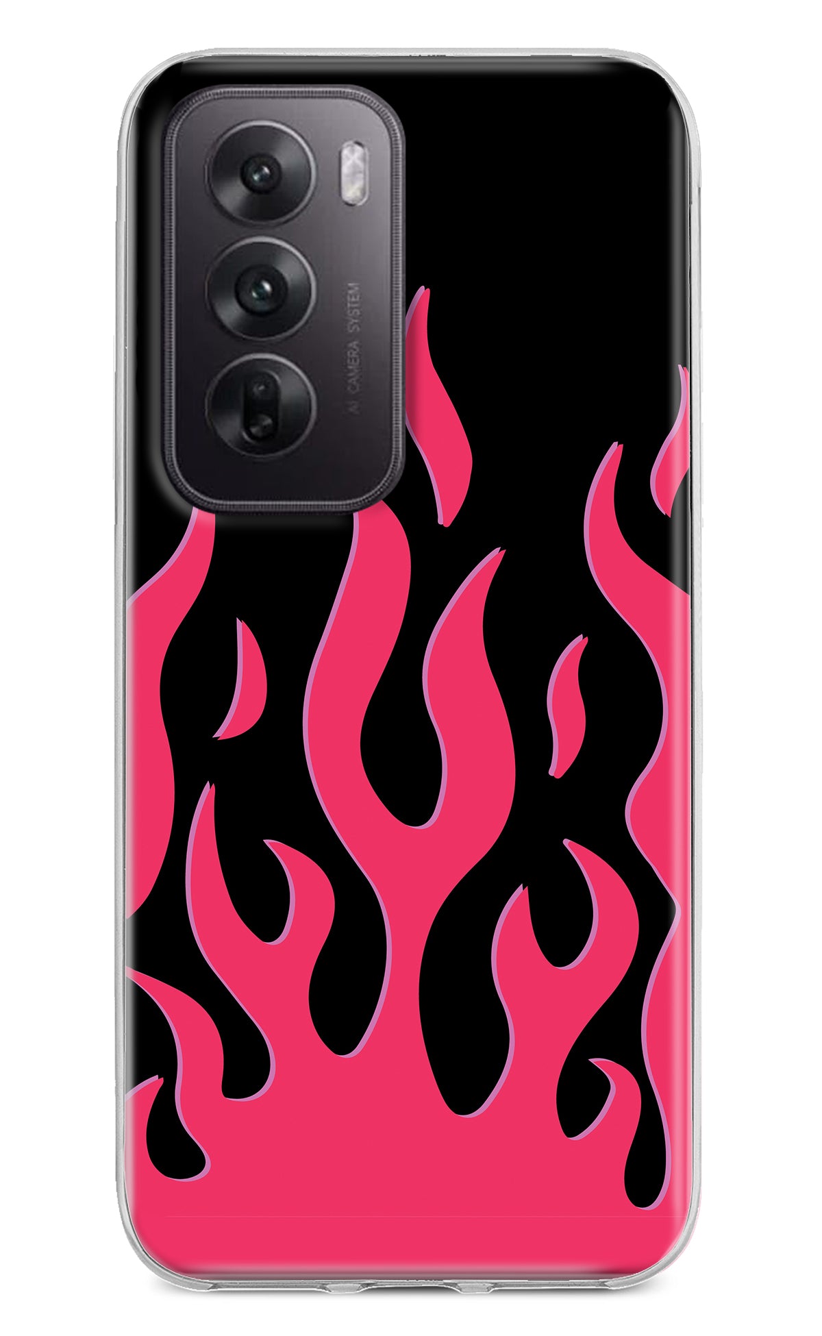 Fire Flames Oppo Reno12 5G Back Cover