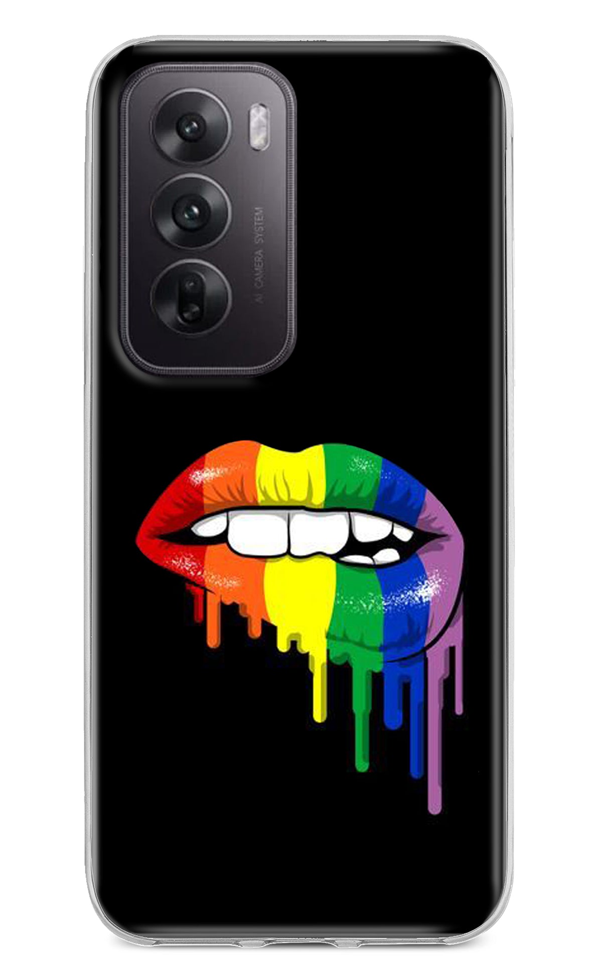 Lips Biting Oppo Reno12 5G Back Cover