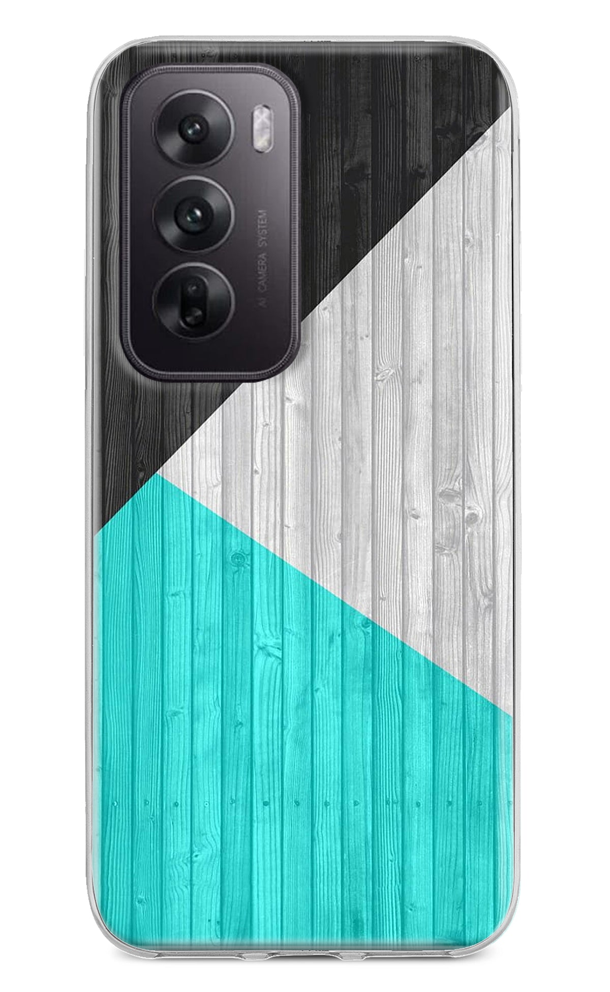 Wooden Abstract Oppo Reno12 5G Back Cover