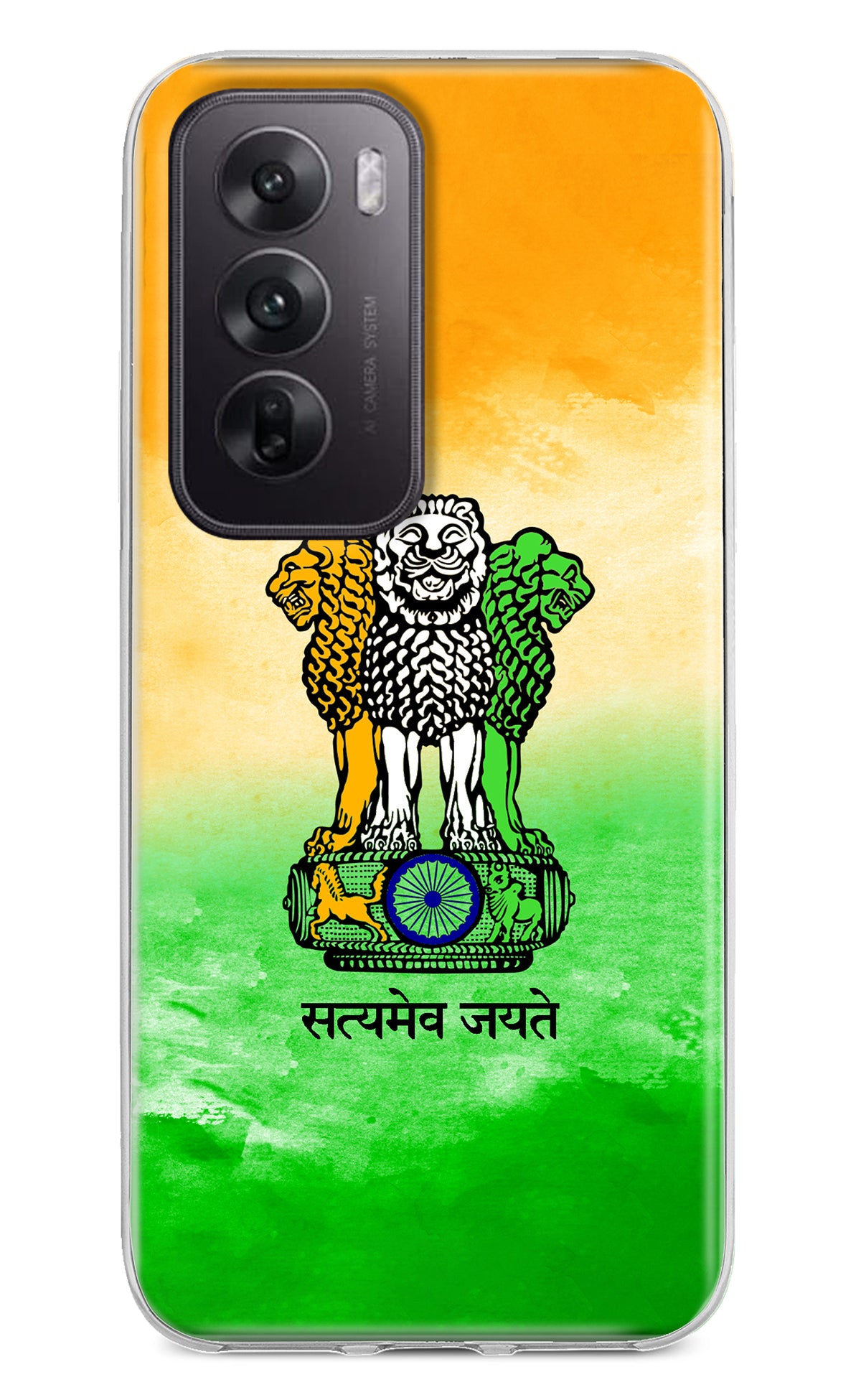 Satyamev Jayate Flag Oppo Reno12 5G Back Cover