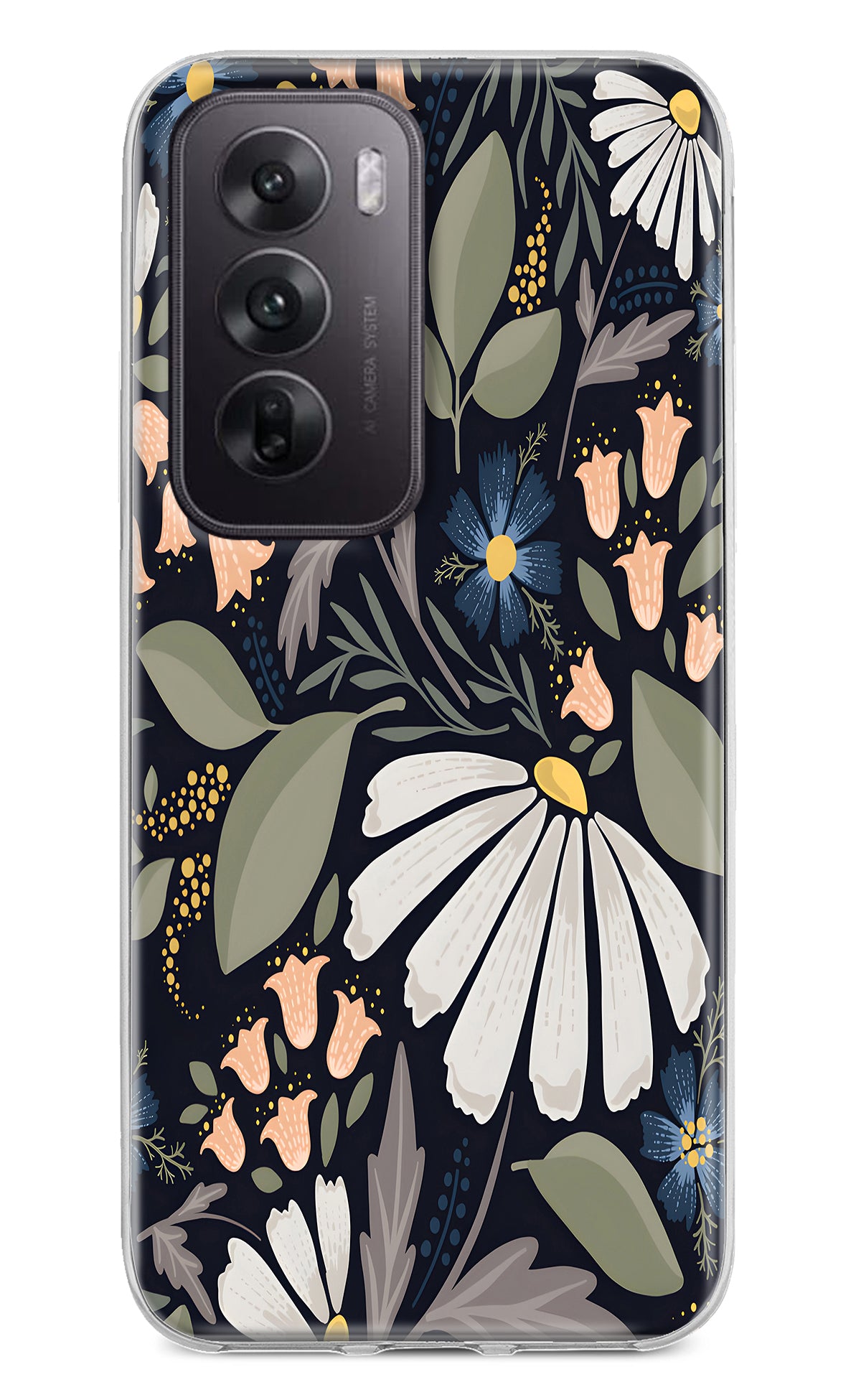 Flowers Art Oppo Reno12 5G Back Cover