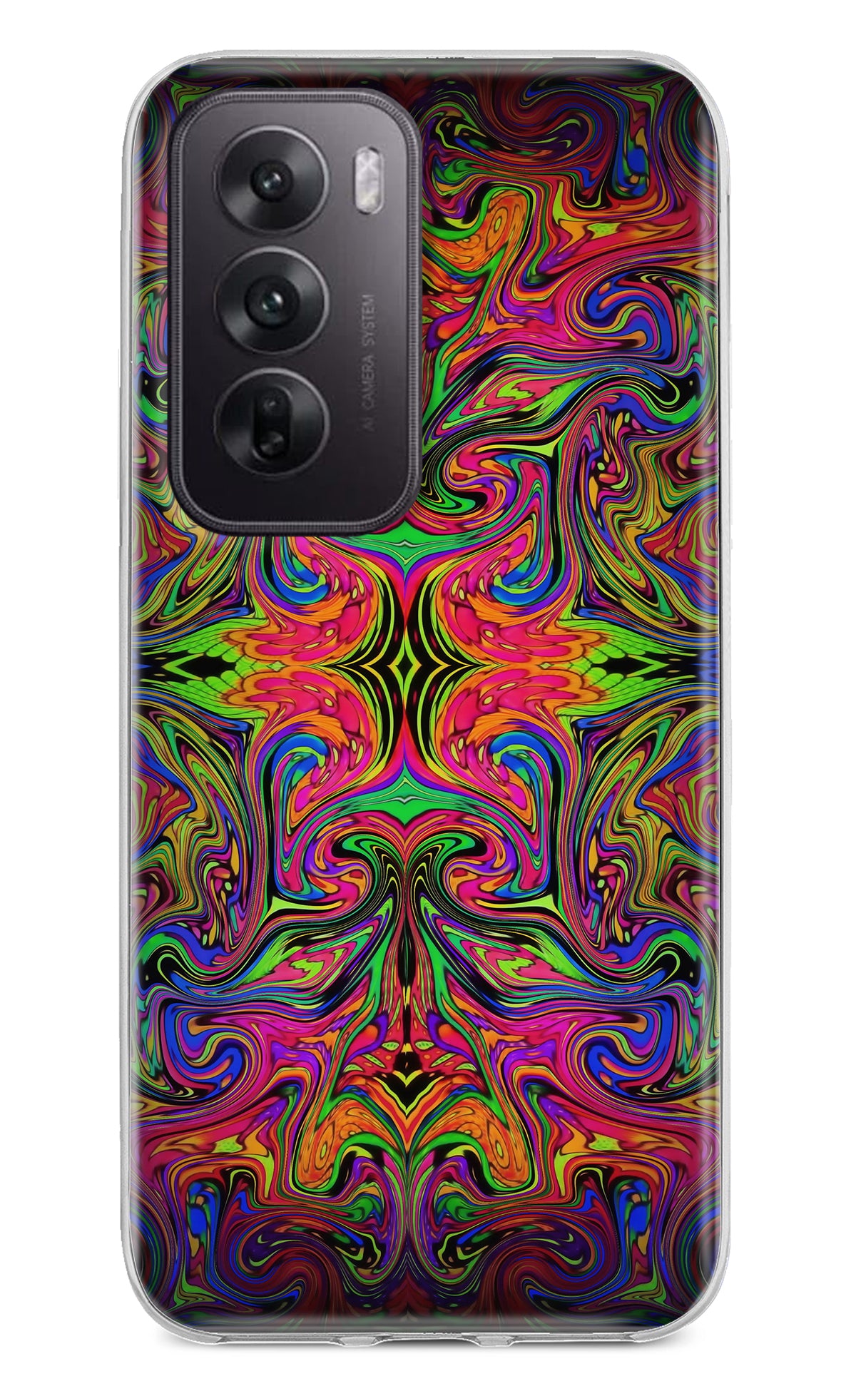 Psychedelic Art Oppo Reno12 5G Back Cover