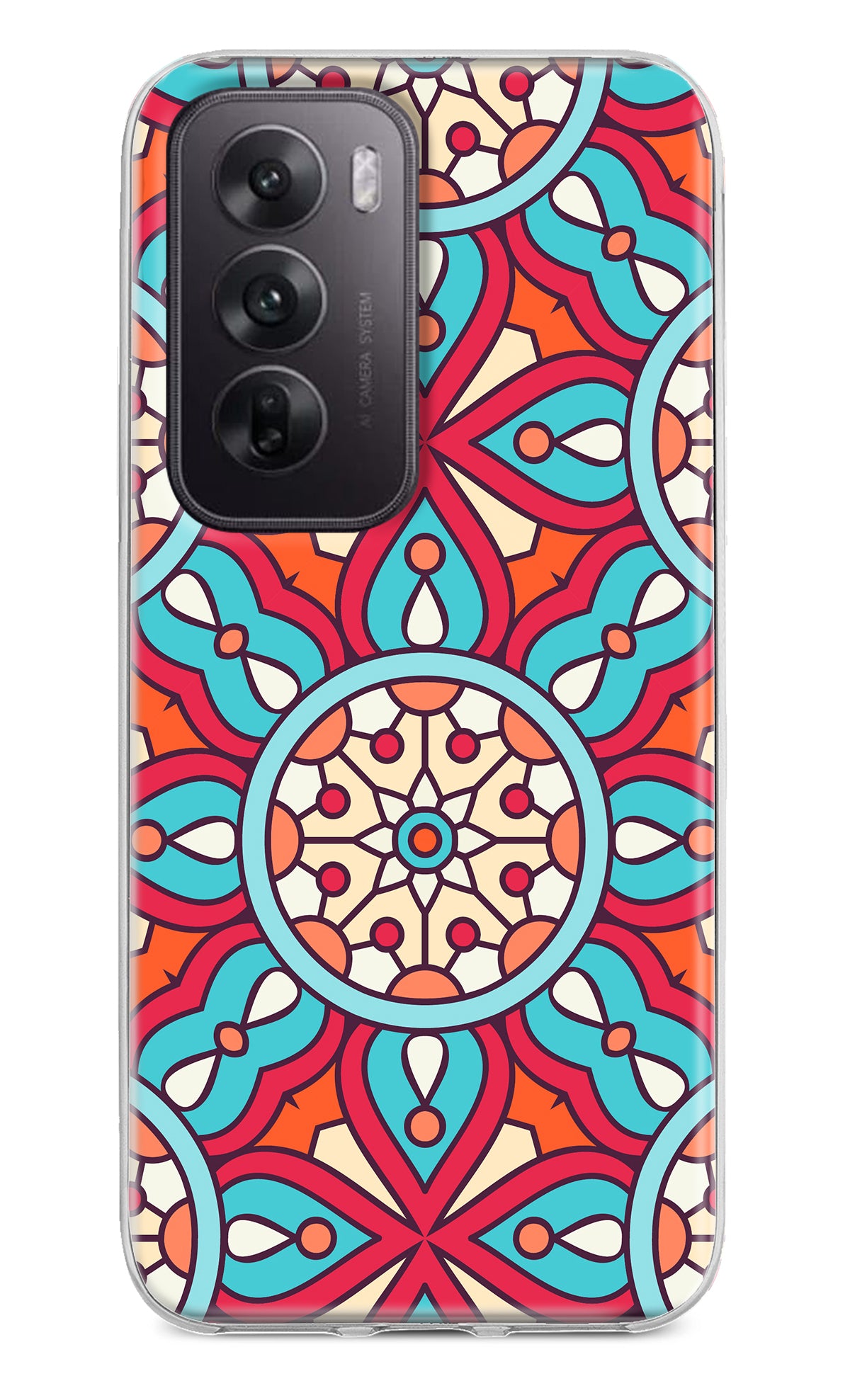 Mandala Geometric Oppo Reno12 5G Back Cover