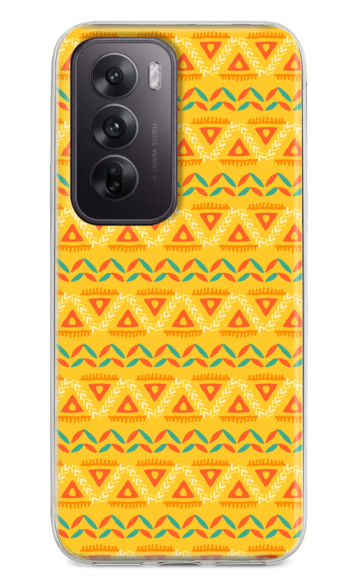 Tribal Pattern Oppo Reno12 5G Back Cover