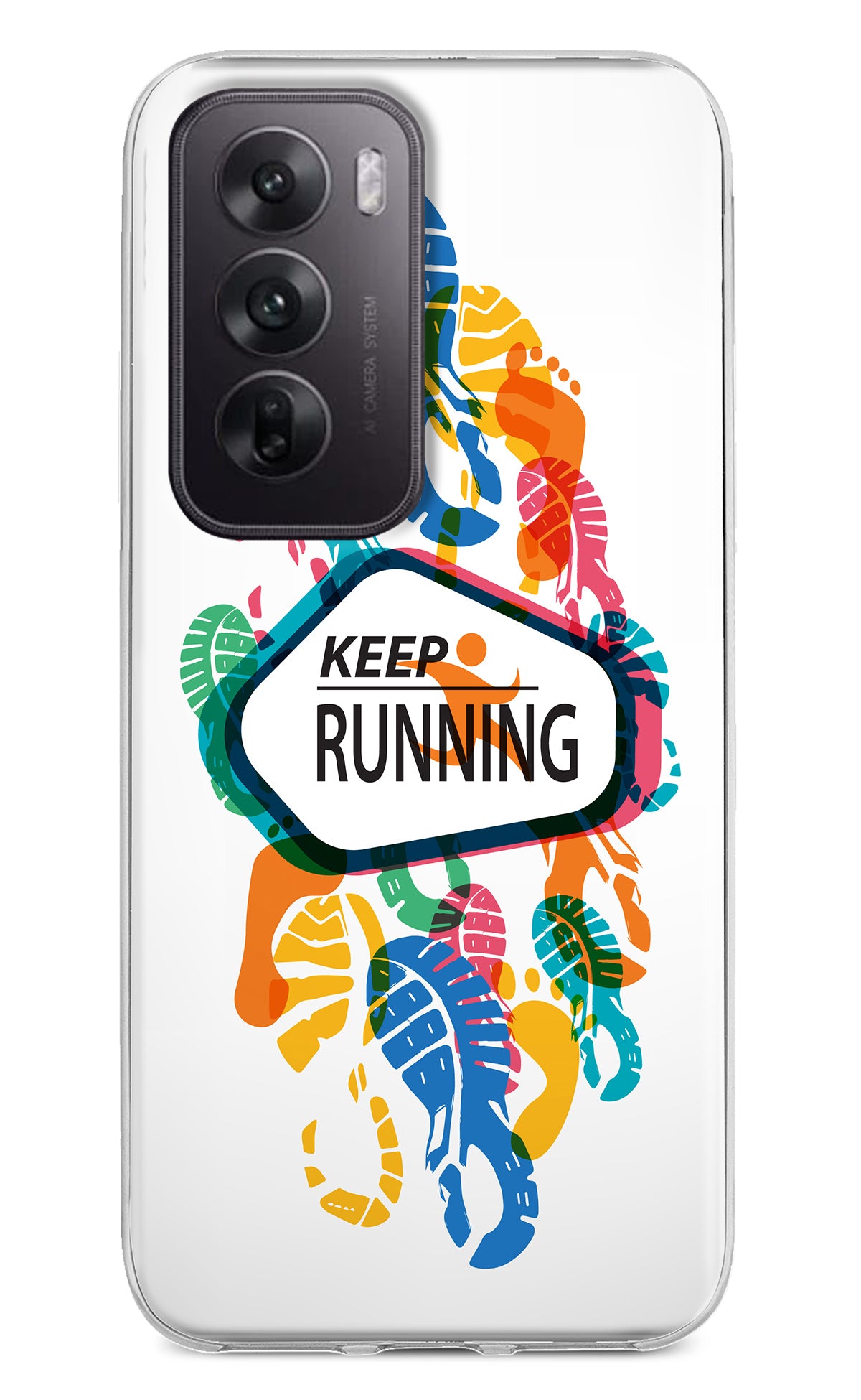 Keep Running Oppo Reno12 5G Back Cover