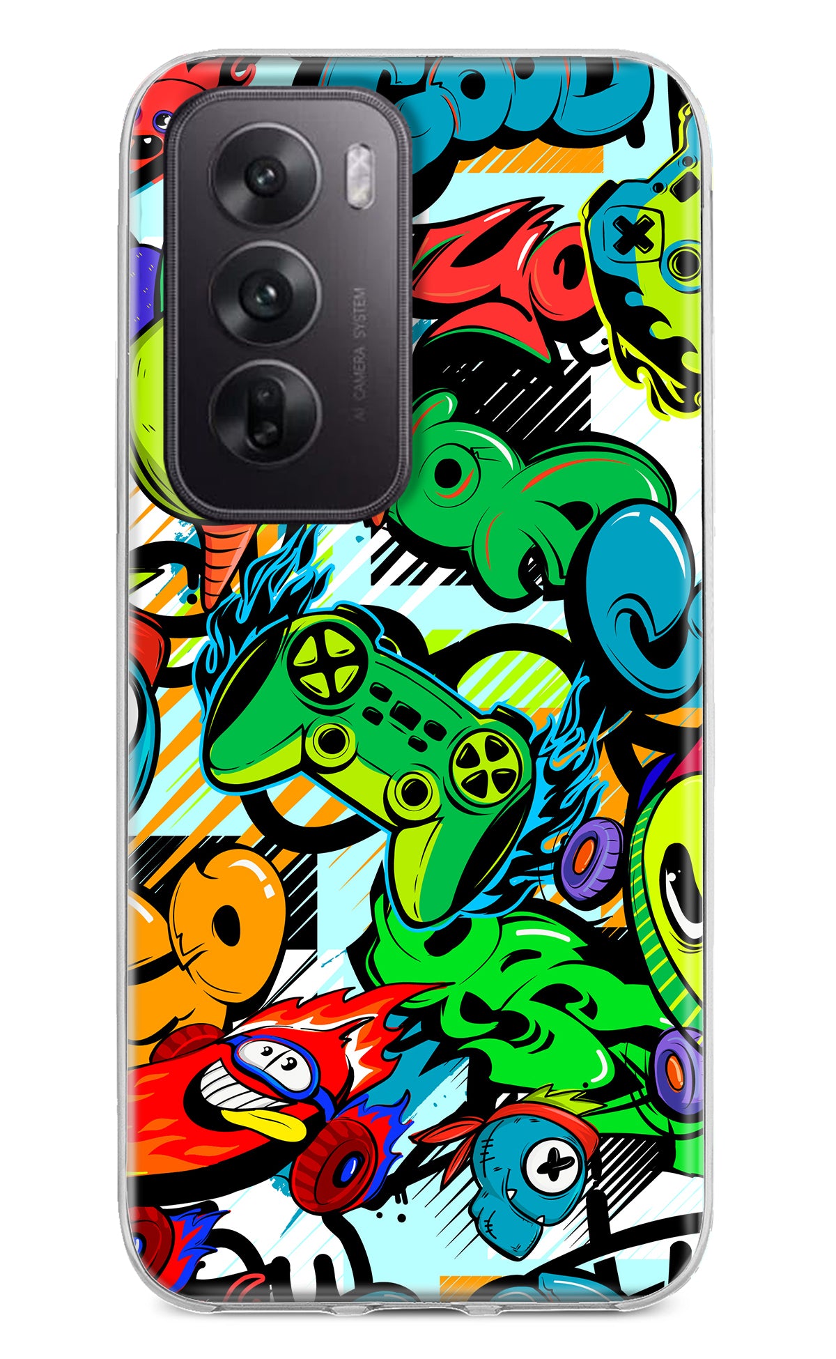 Game Doodle Oppo Reno12 5G Back Cover