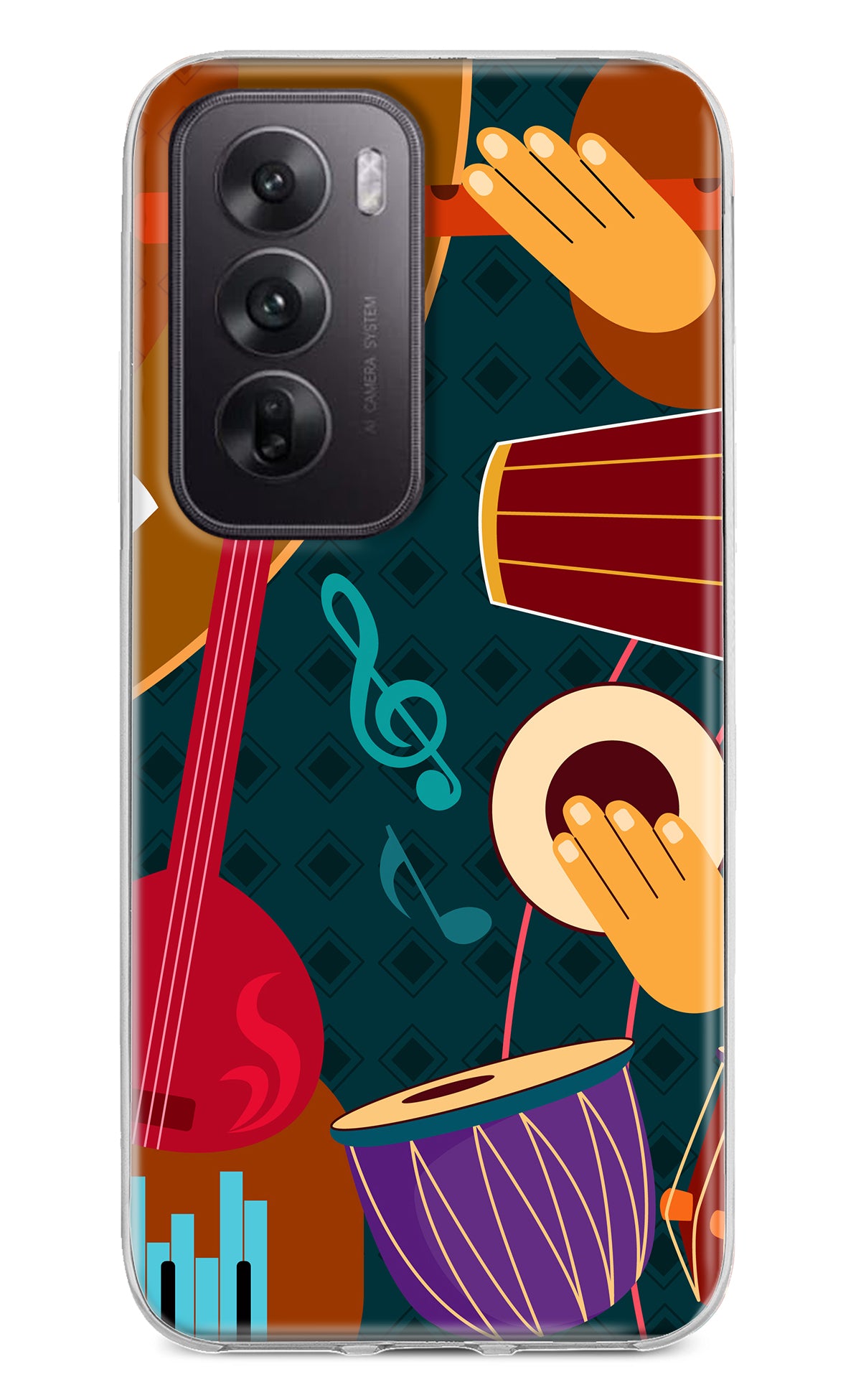 Music Instrument Oppo Reno12 5G Back Cover