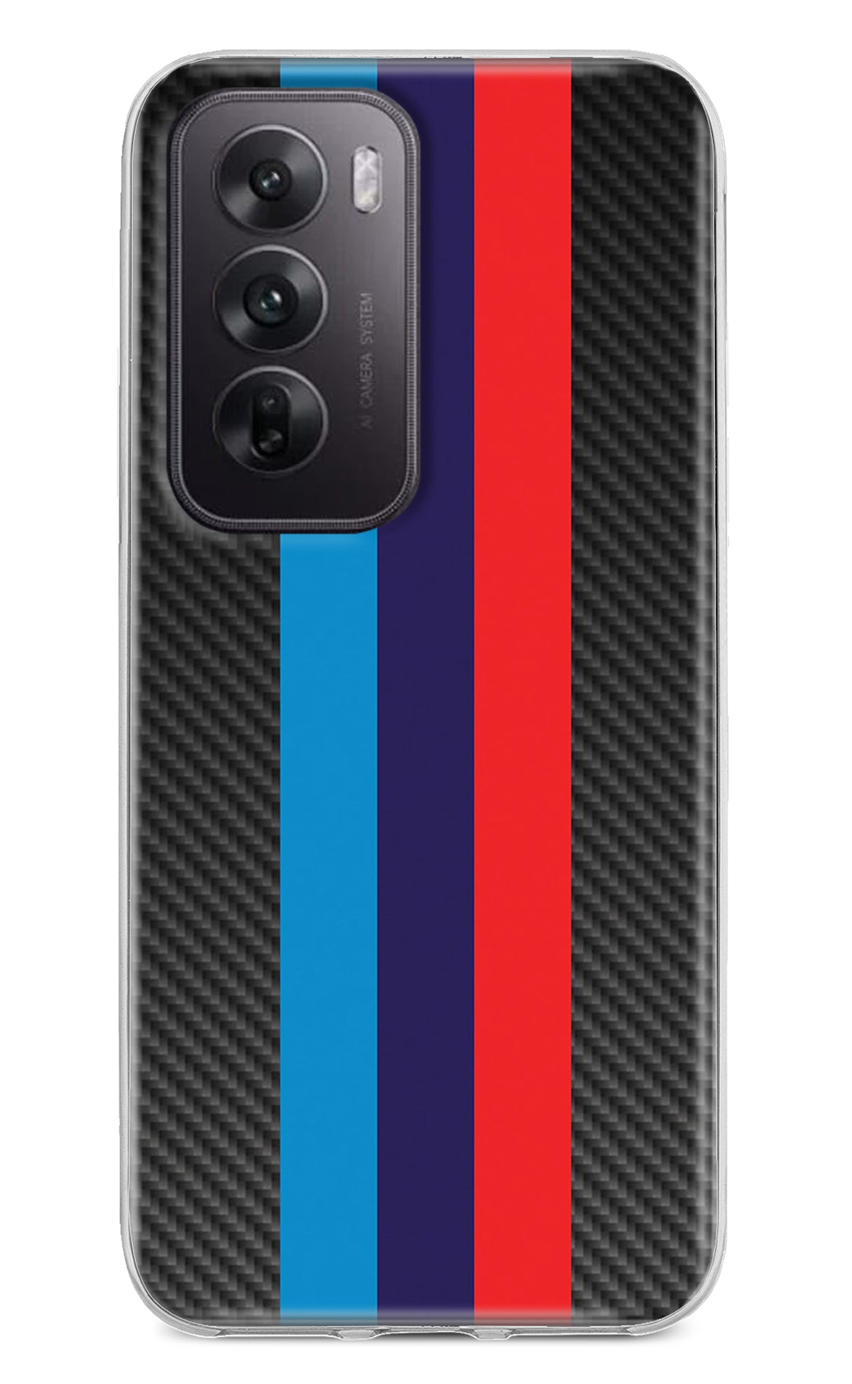 BMW Stripes Pattern Oppo Reno12 5G Back Cover