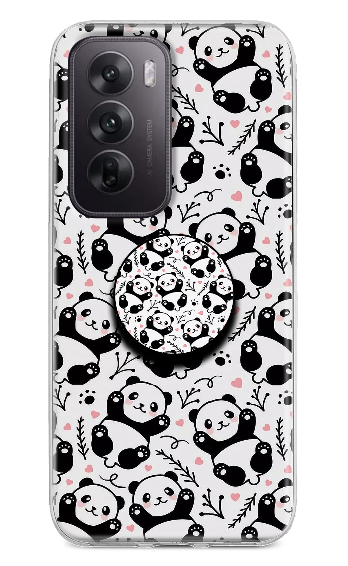 Cute Panda Oppo Reno12 5G Pop Case