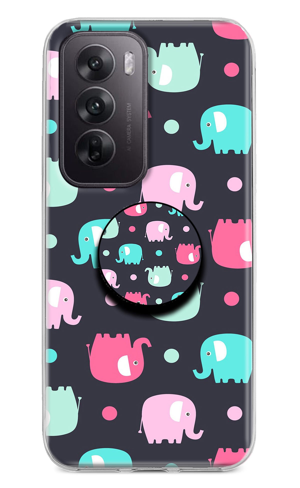 Baby Elephants Oppo Reno12 5G Pop Case