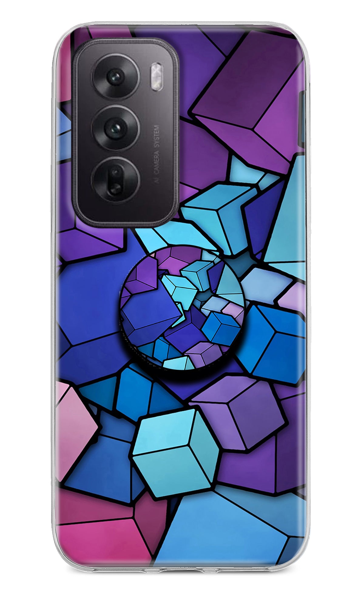 Cubic Abstract Oppo Reno12 5G Pop Case