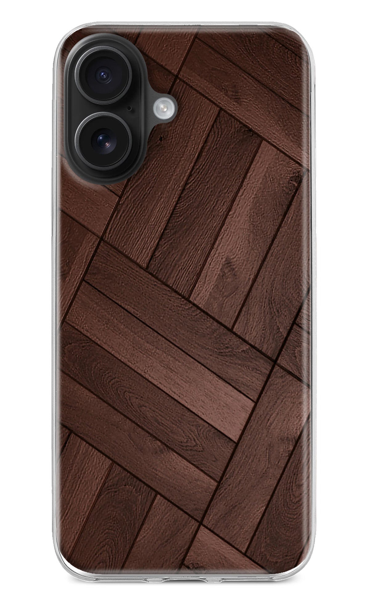 Wooden Texture Design iPhone 16 Back Cover