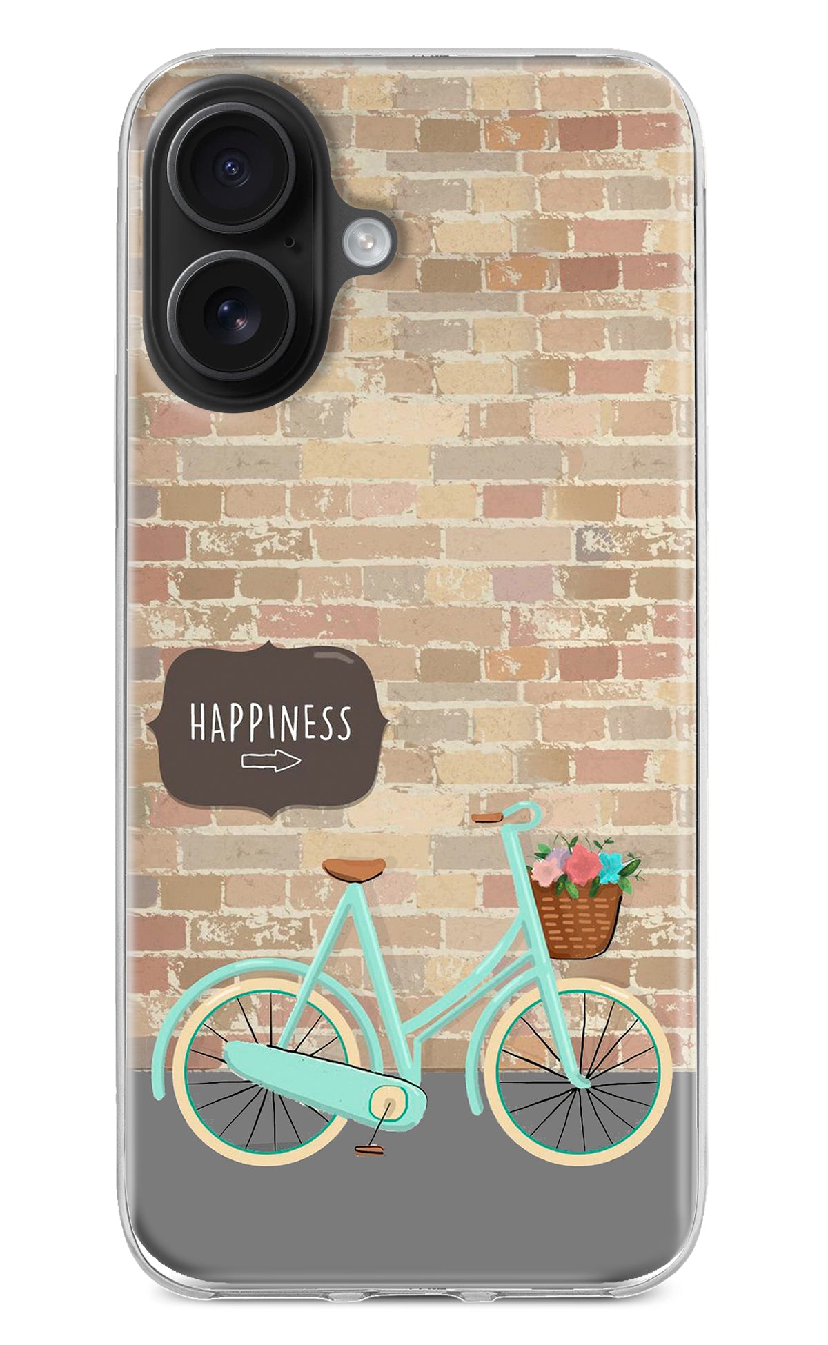 Happiness Artwork iPhone 16 Back Cover