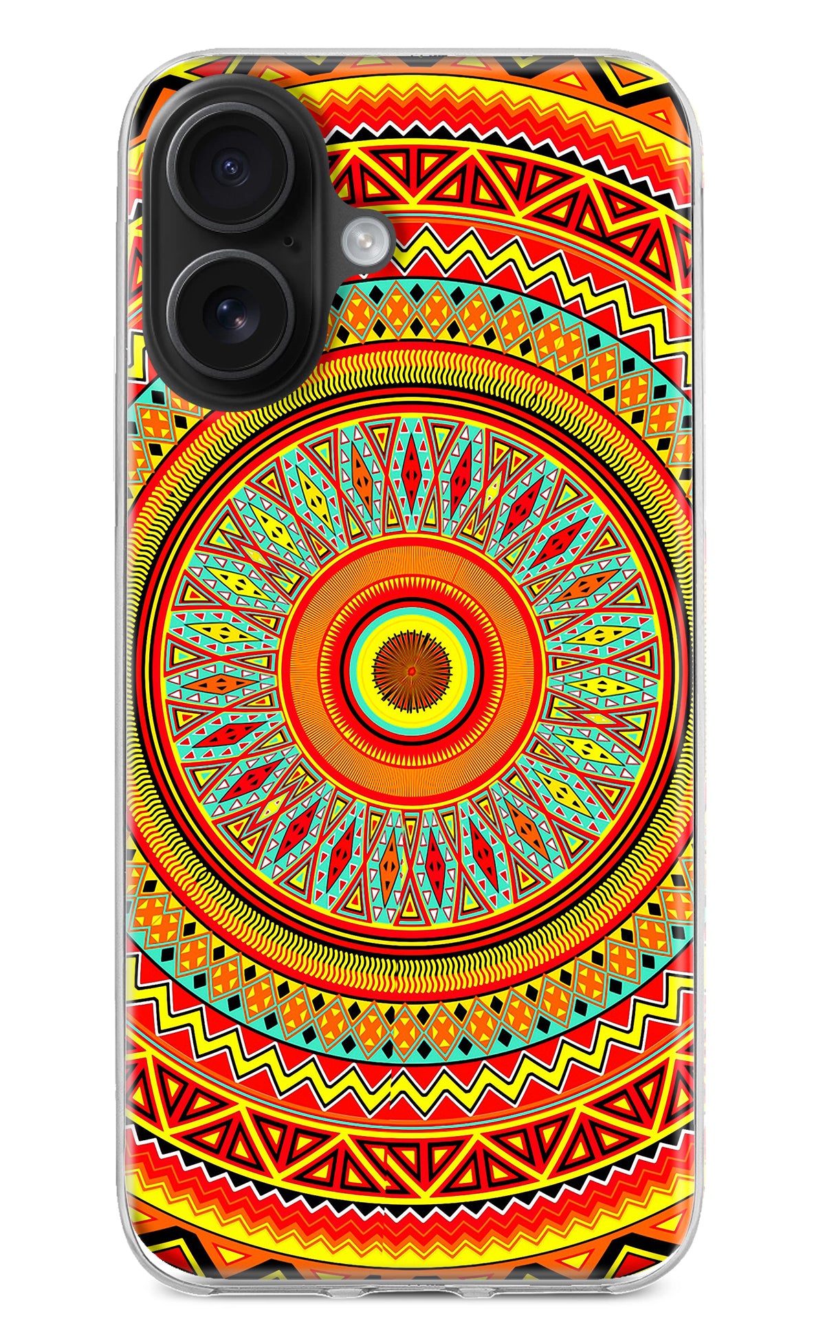 Mandala Pattern iPhone 16 Back Cover