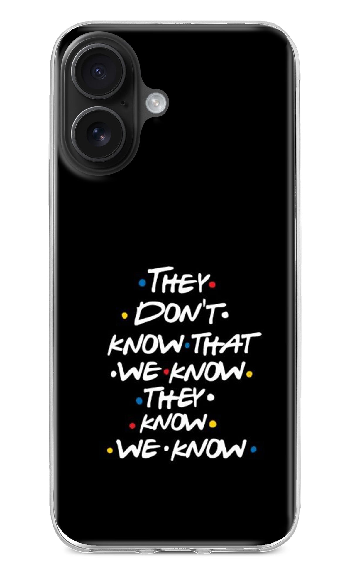 FRIENDS Dialogue iPhone 16 Back Cover