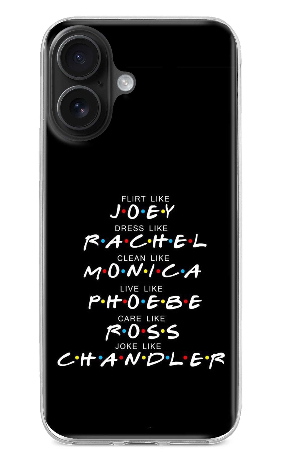 FRIENDS Character iPhone 16 Back Cover