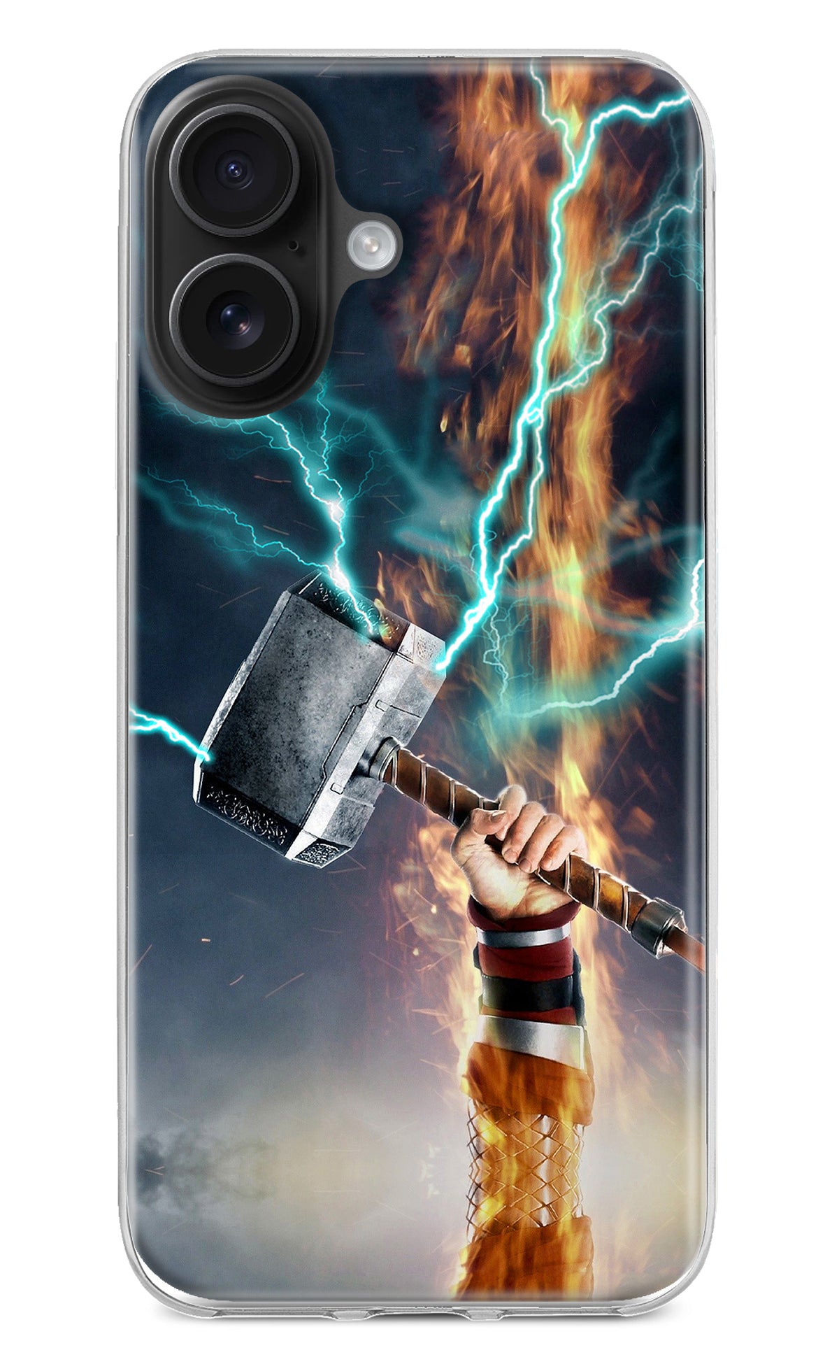 Thor Hammer Mjolnir iPhone 16 Back Cover