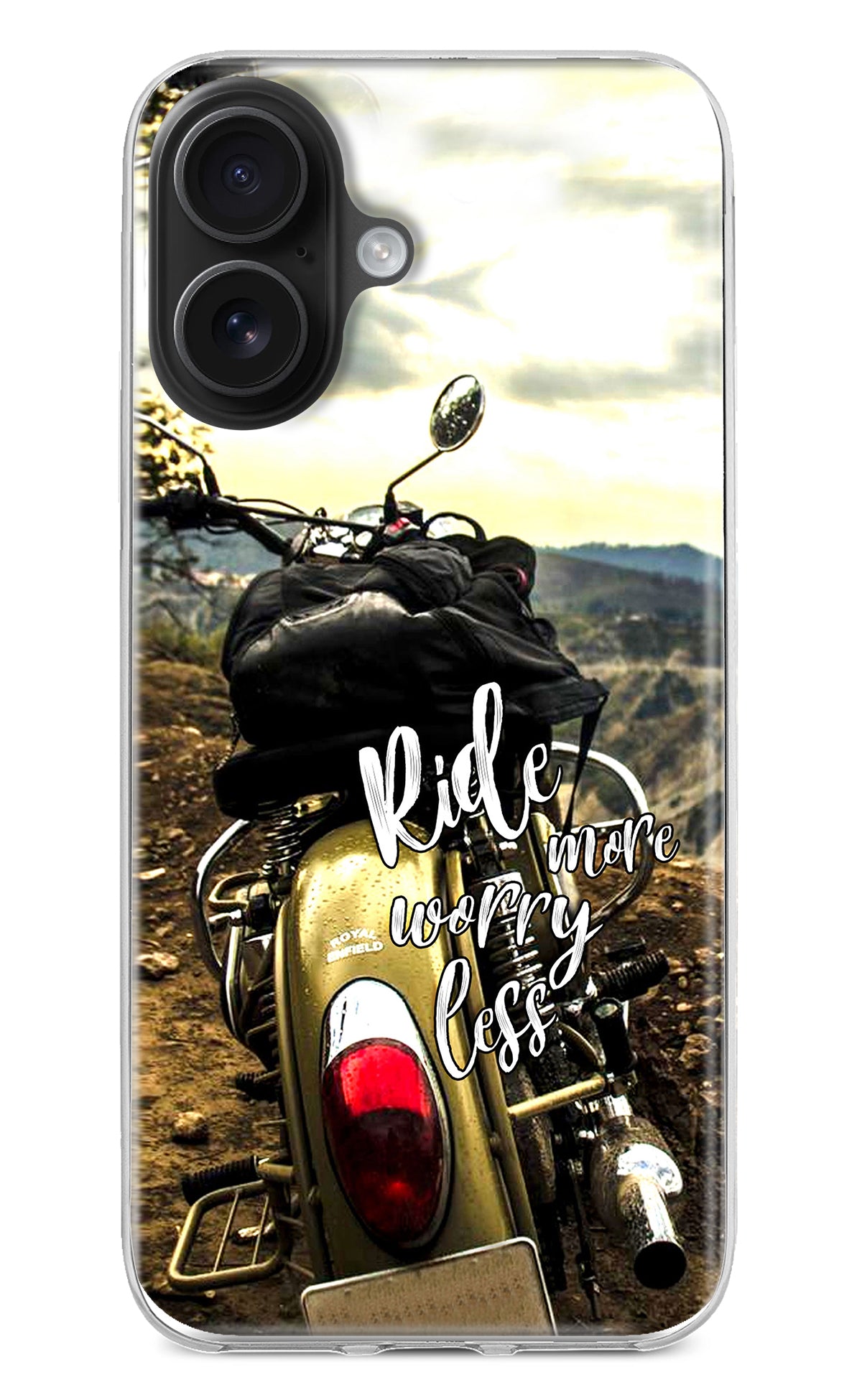 Ride More Worry Less iPhone 16 Back Cover