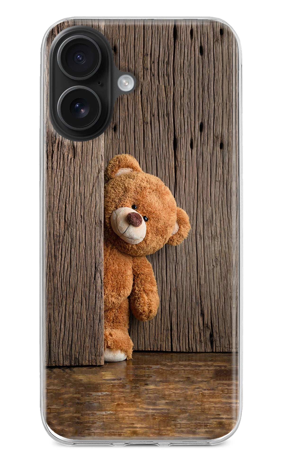 Teddy Wooden iPhone 16 Back Cover