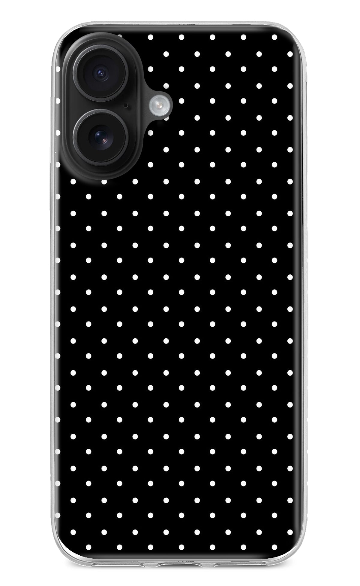 White Dots iPhone 16 Back Cover