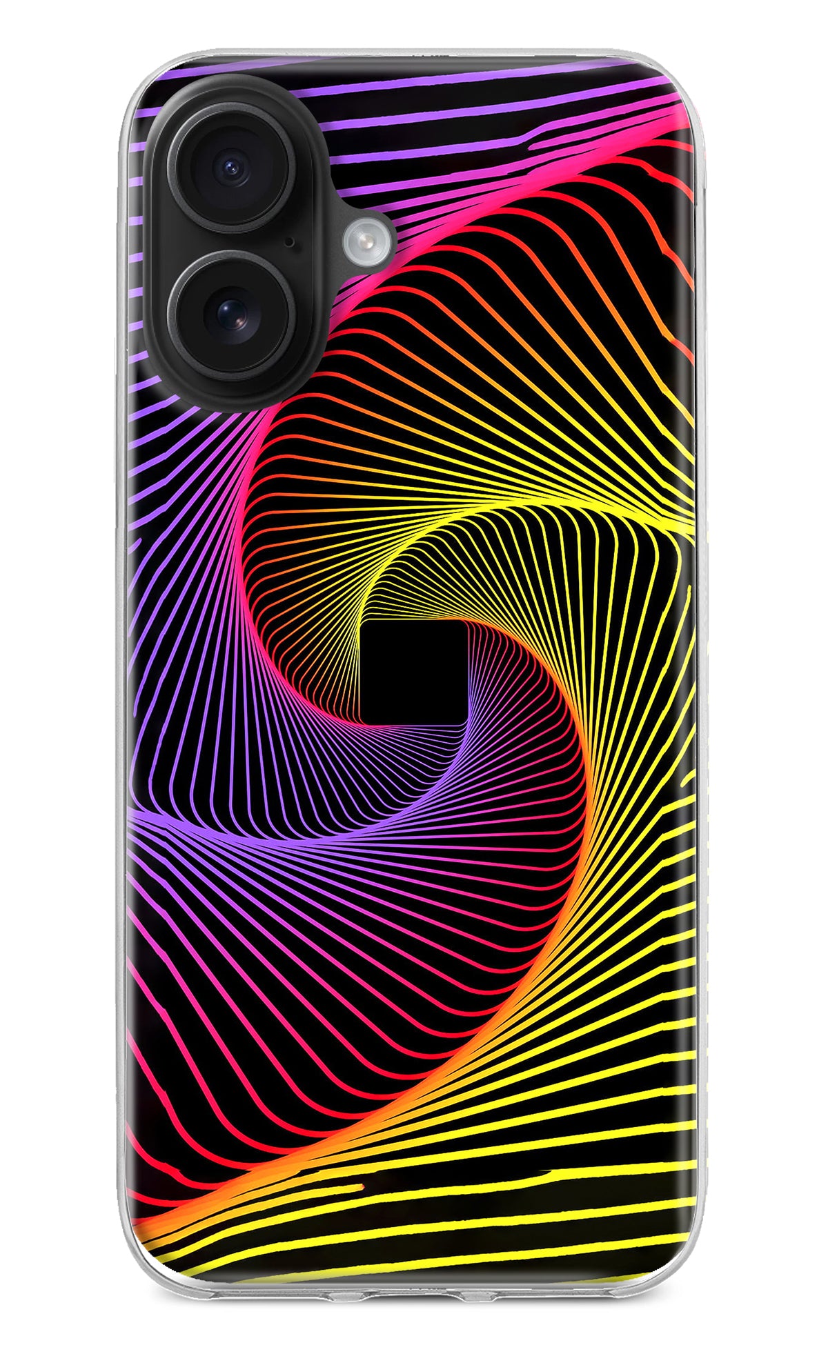 Colorful Strings iPhone 16 Back Cover