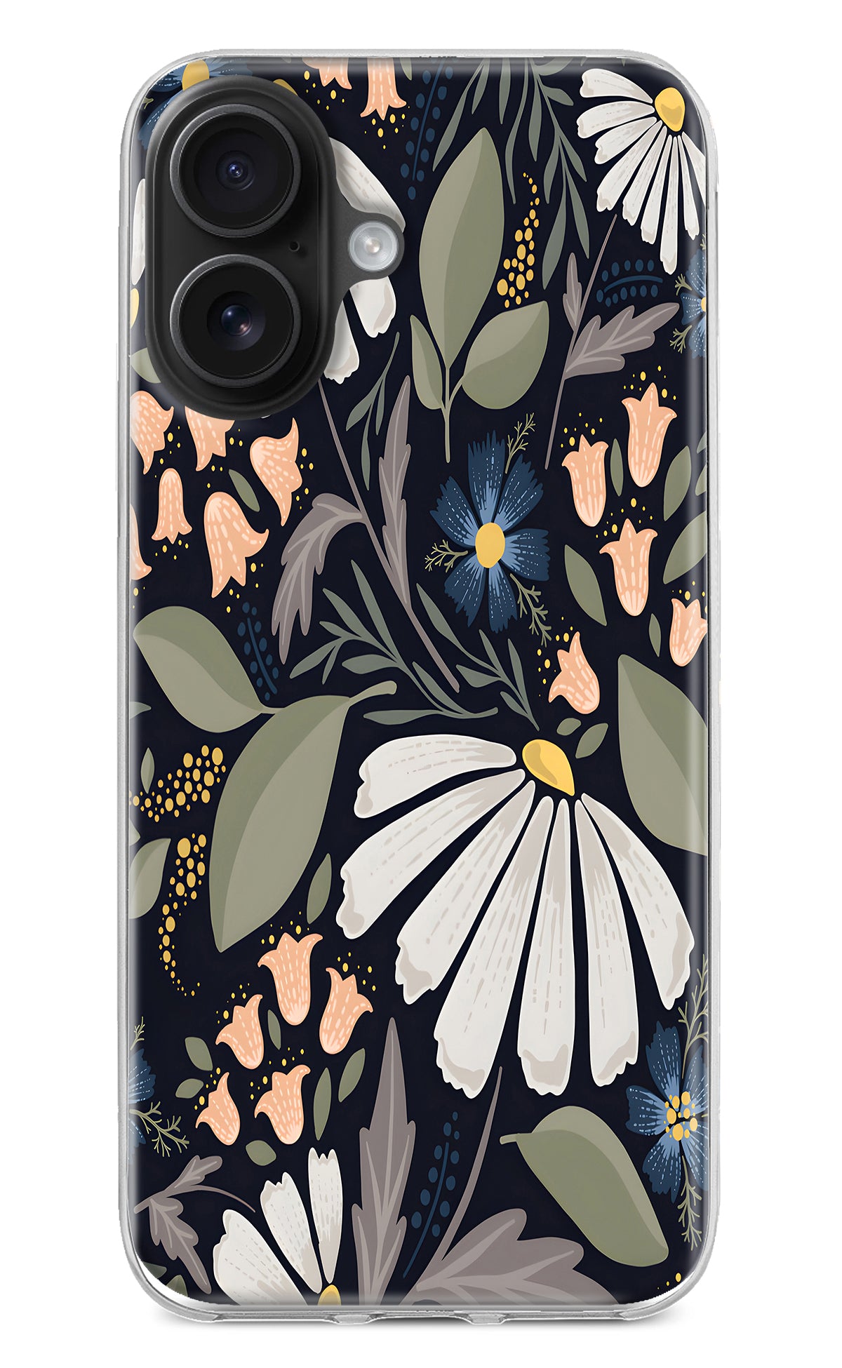 Flowers Art iPhone 16 Back Cover