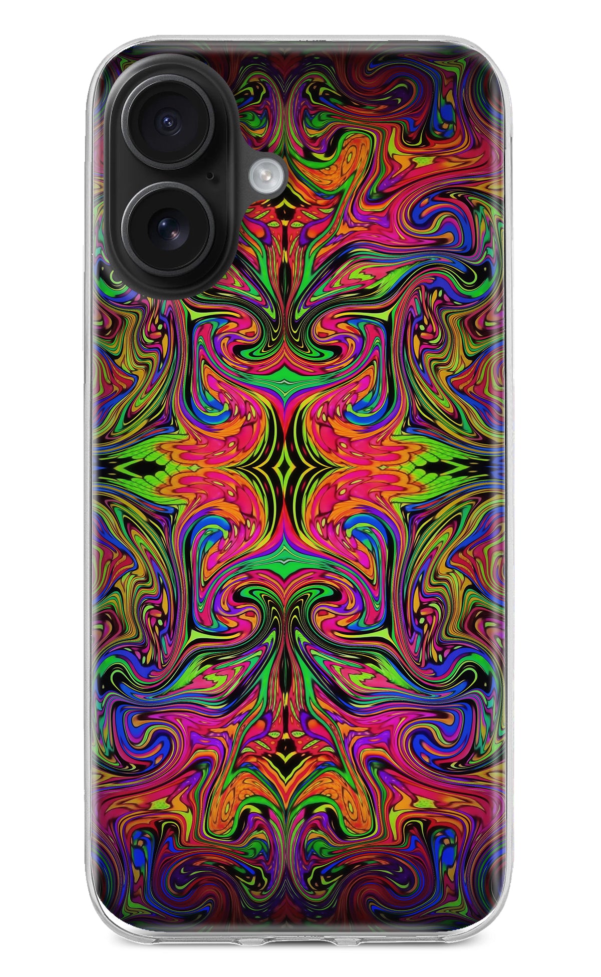 Psychedelic Art iPhone 16 Back Cover