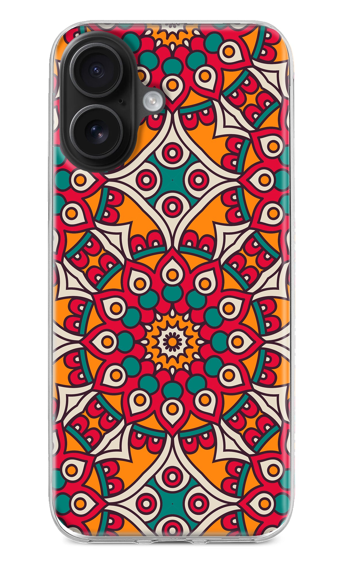 Mandala Art iPhone 16 Back Cover