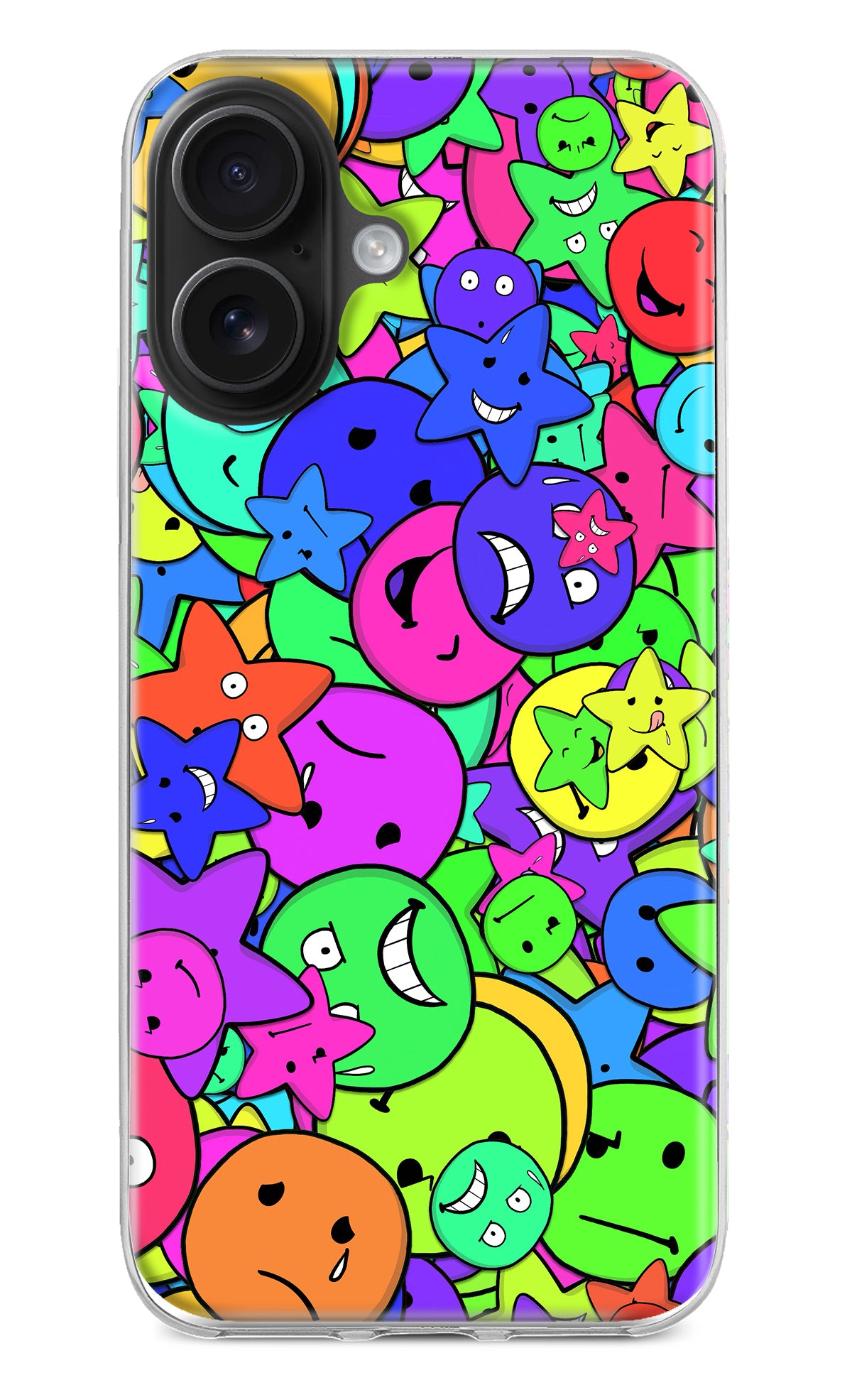 Fun Doodle iPhone 16 Back Cover