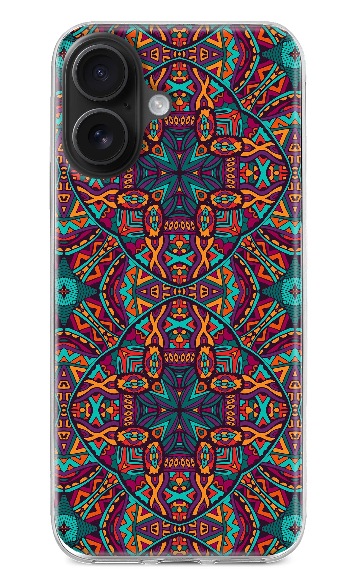 Colour Mandala iPhone 16 Back Cover