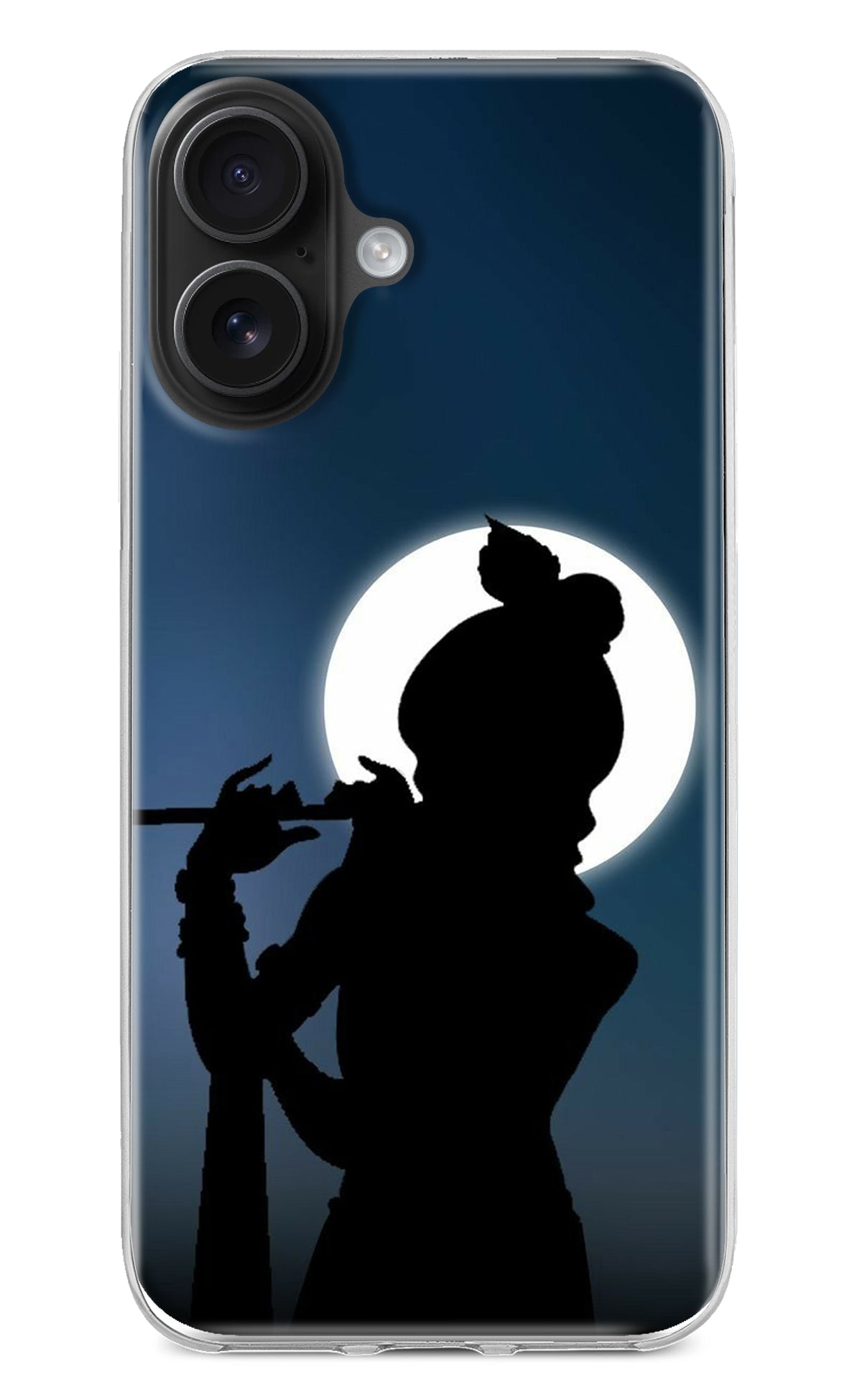 Shri Krishna Silhouette iPhone 16 Back Cover