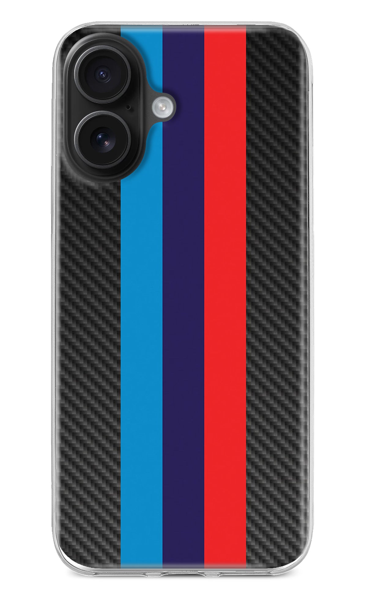 BMW Stripes Pattern iPhone 16 Back Cover