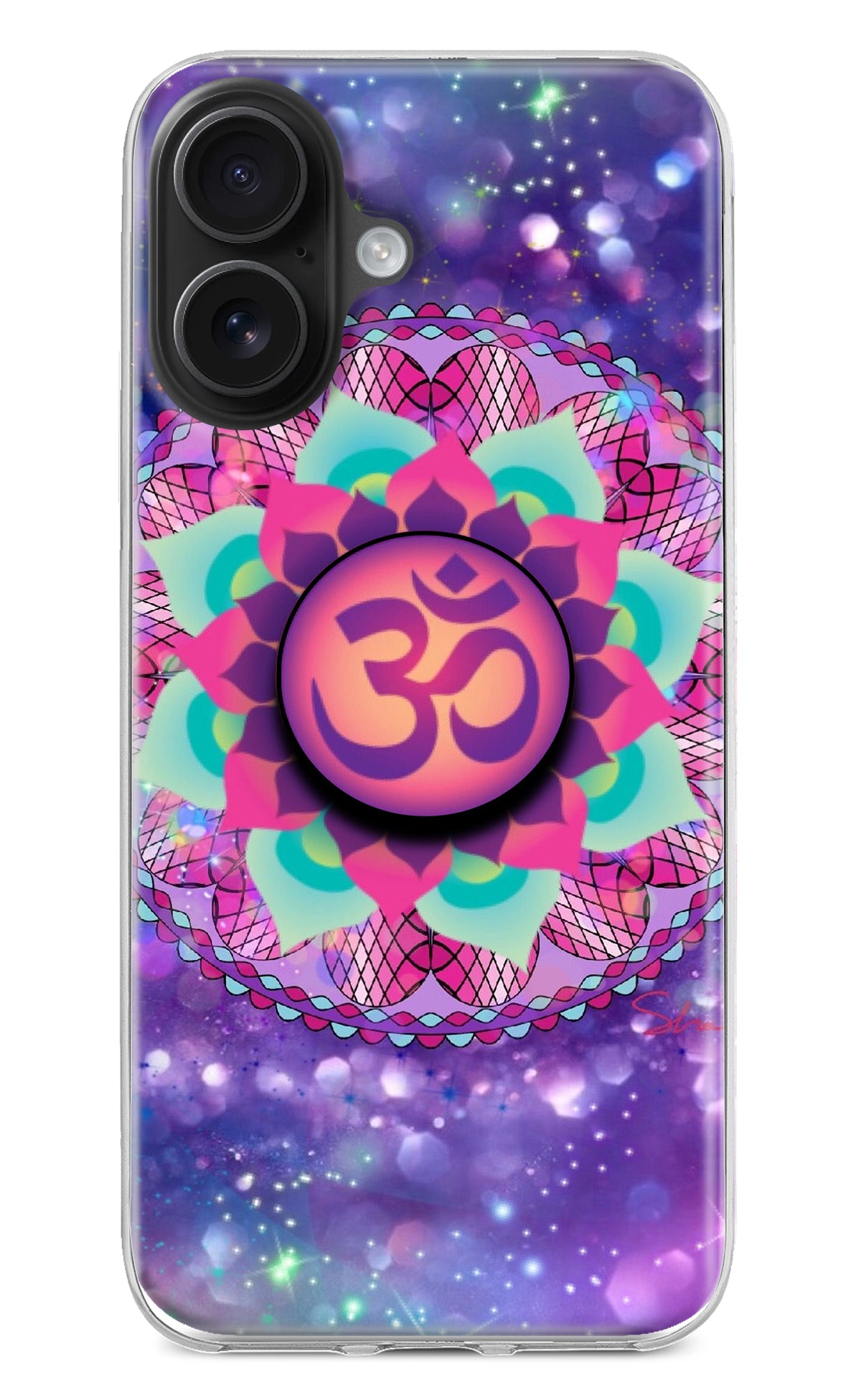 Om Purple iPhone 16 Pop Case