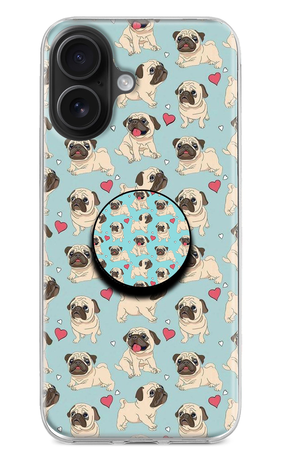 Pug Dog iPhone 16 Pop Case