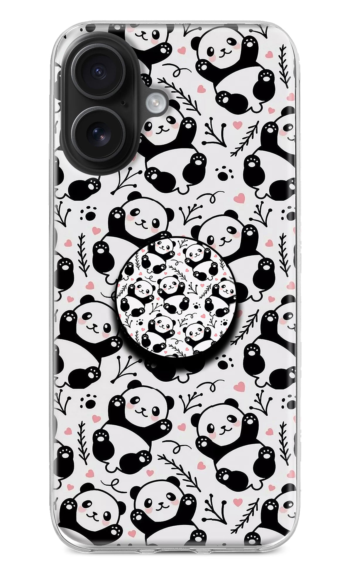 Cute Panda iPhone 16 Pop Case