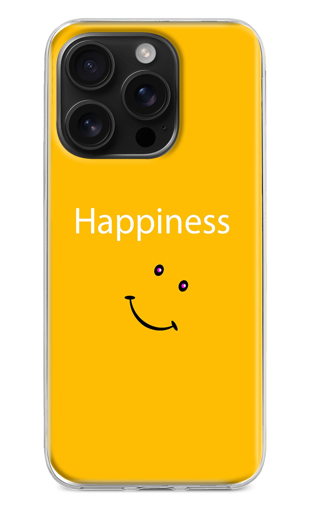 Happiness With Smiley iPhone 16 Pro Back Cover