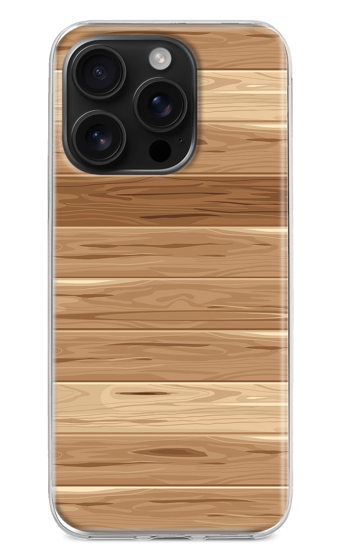 Wooden Vector iPhone 16 Pro Back Cover