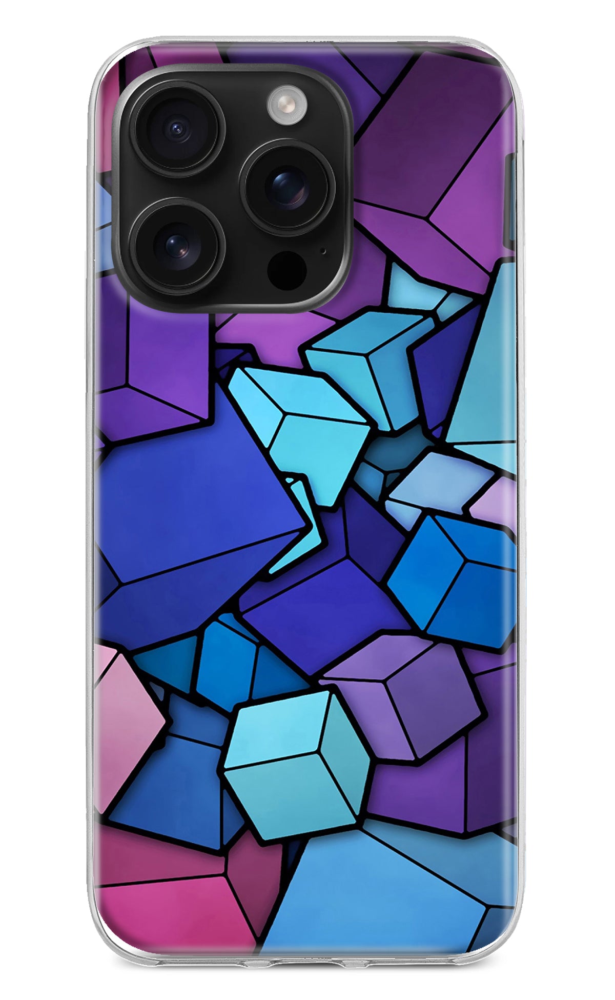 Cubic Abstract iPhone 16 Pro Back Cover