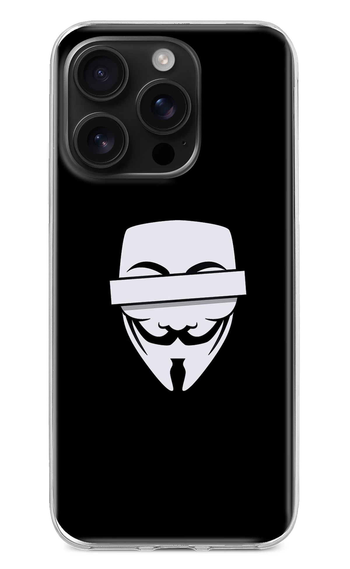 Anonymous Face iPhone 16 Pro Back Cover