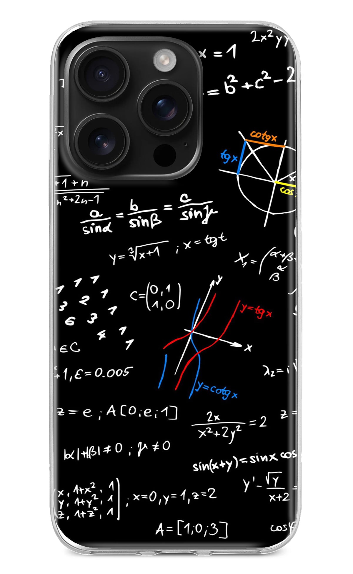 Mathematics Formula iPhone 16 Pro Back Cover