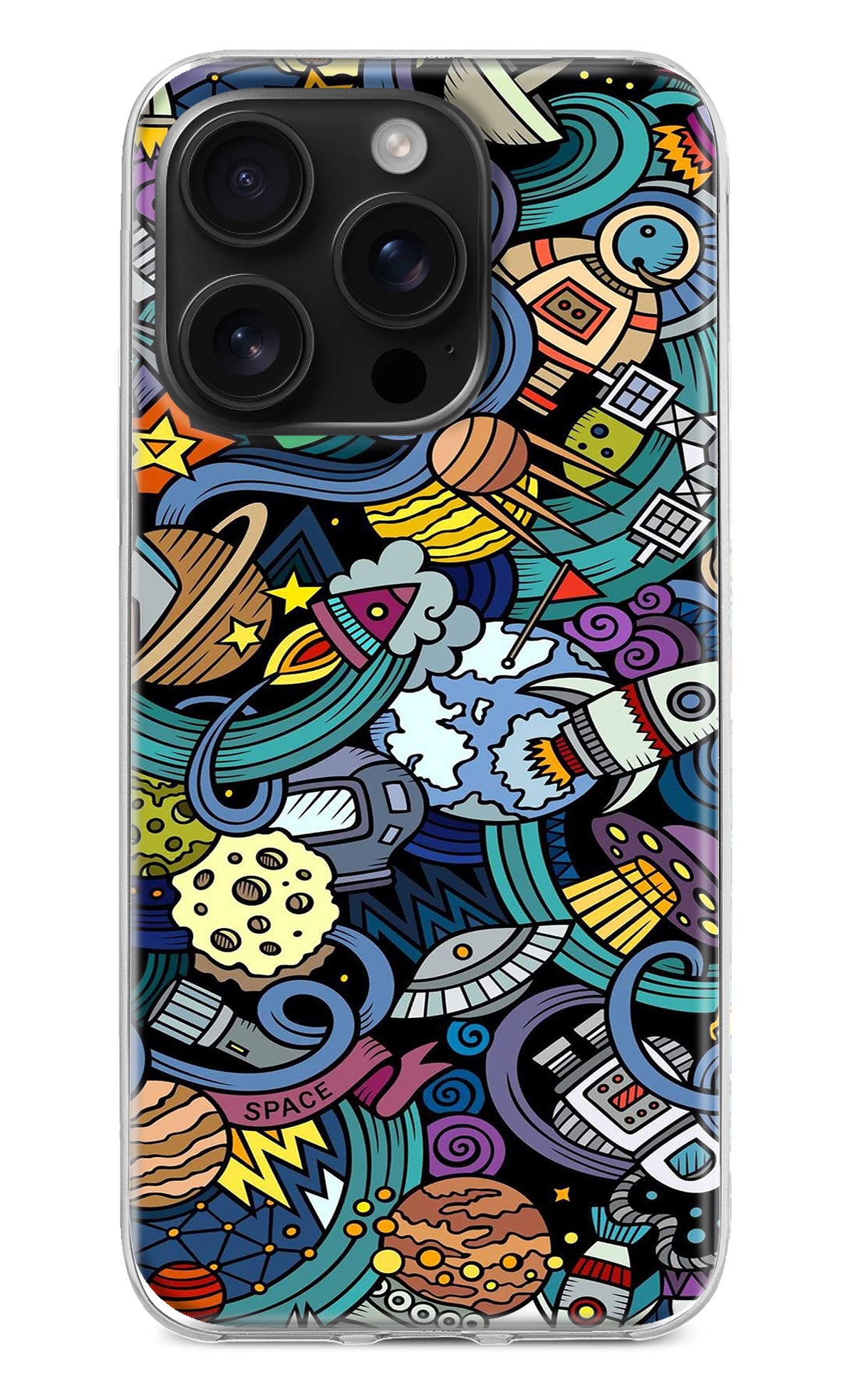 Space Abstract iPhone 16 Pro Back Cover