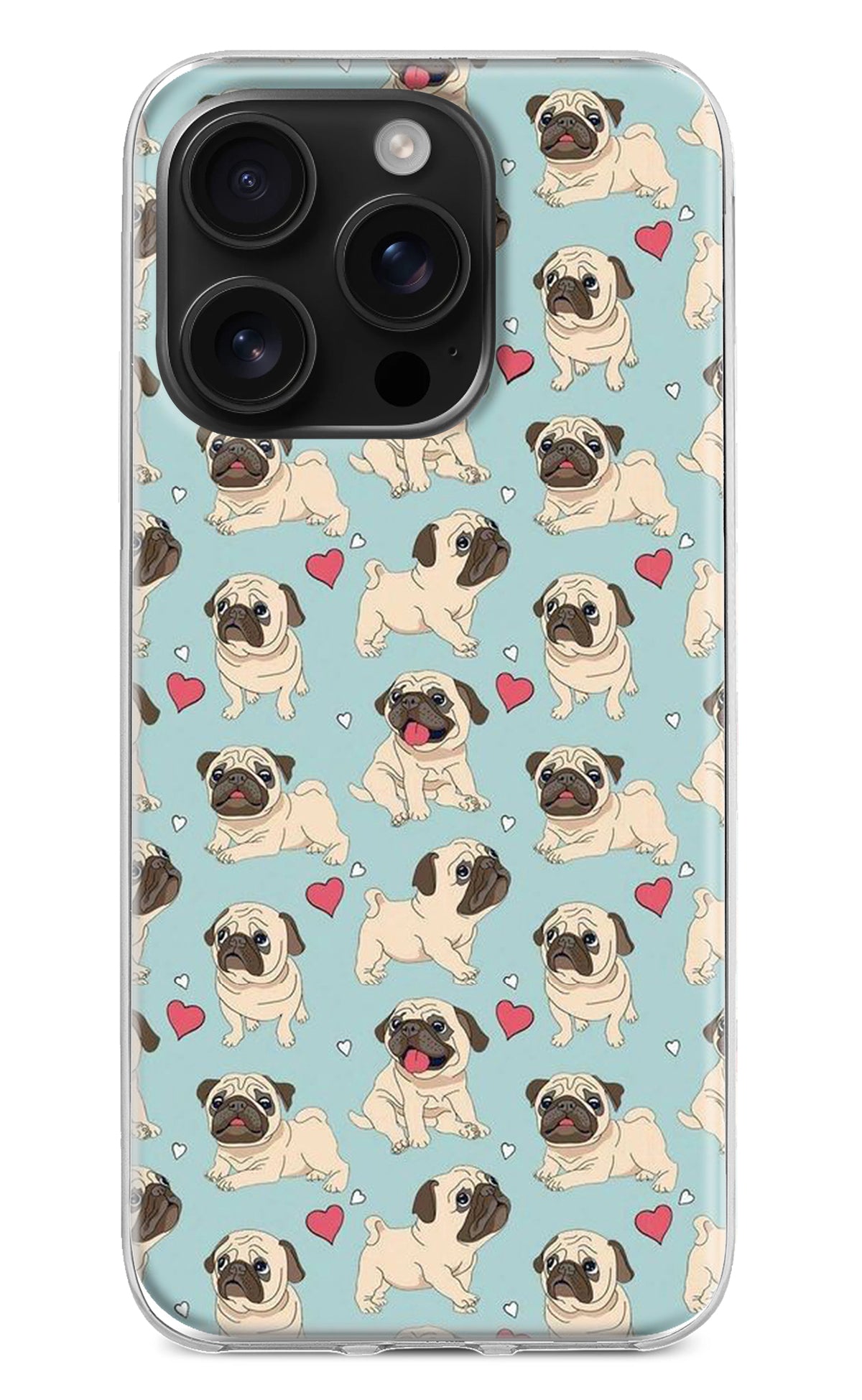 Pug Dog iPhone 16 Pro Back Cover